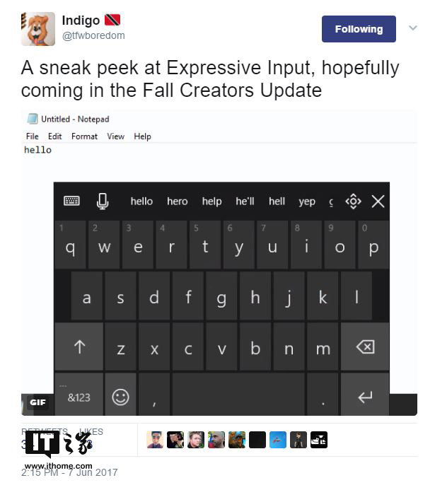 莫名亲切和感动!Win10手机键盘输入法现身Windows10 PC